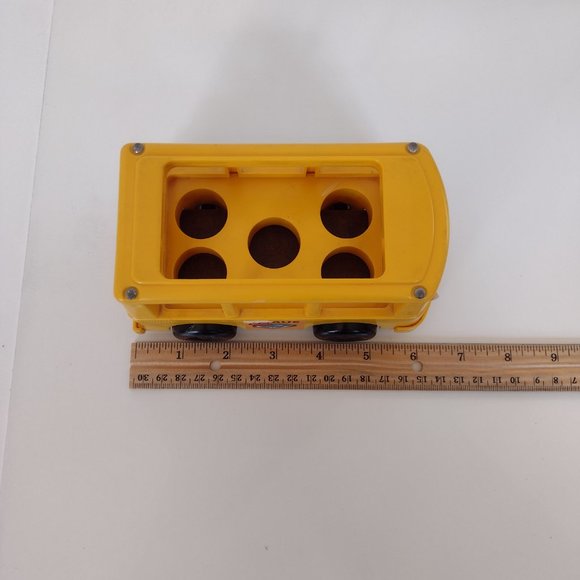 Vintage Little People Nursery School Yellow Bus 1980s Seats 5 People, 3.5" x 7" - Picture 10 of 10